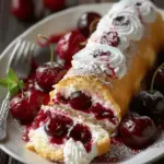 Cherry Cheesecake Cake Roll