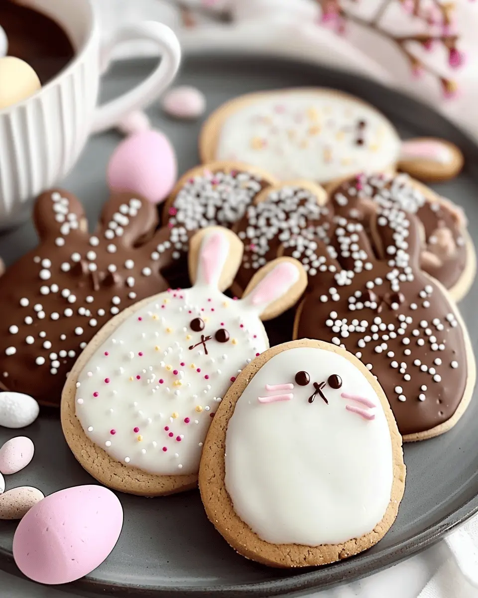 Chocolate Dipped Easter Bunny Sugar Cookies: Easy & Fun to Make