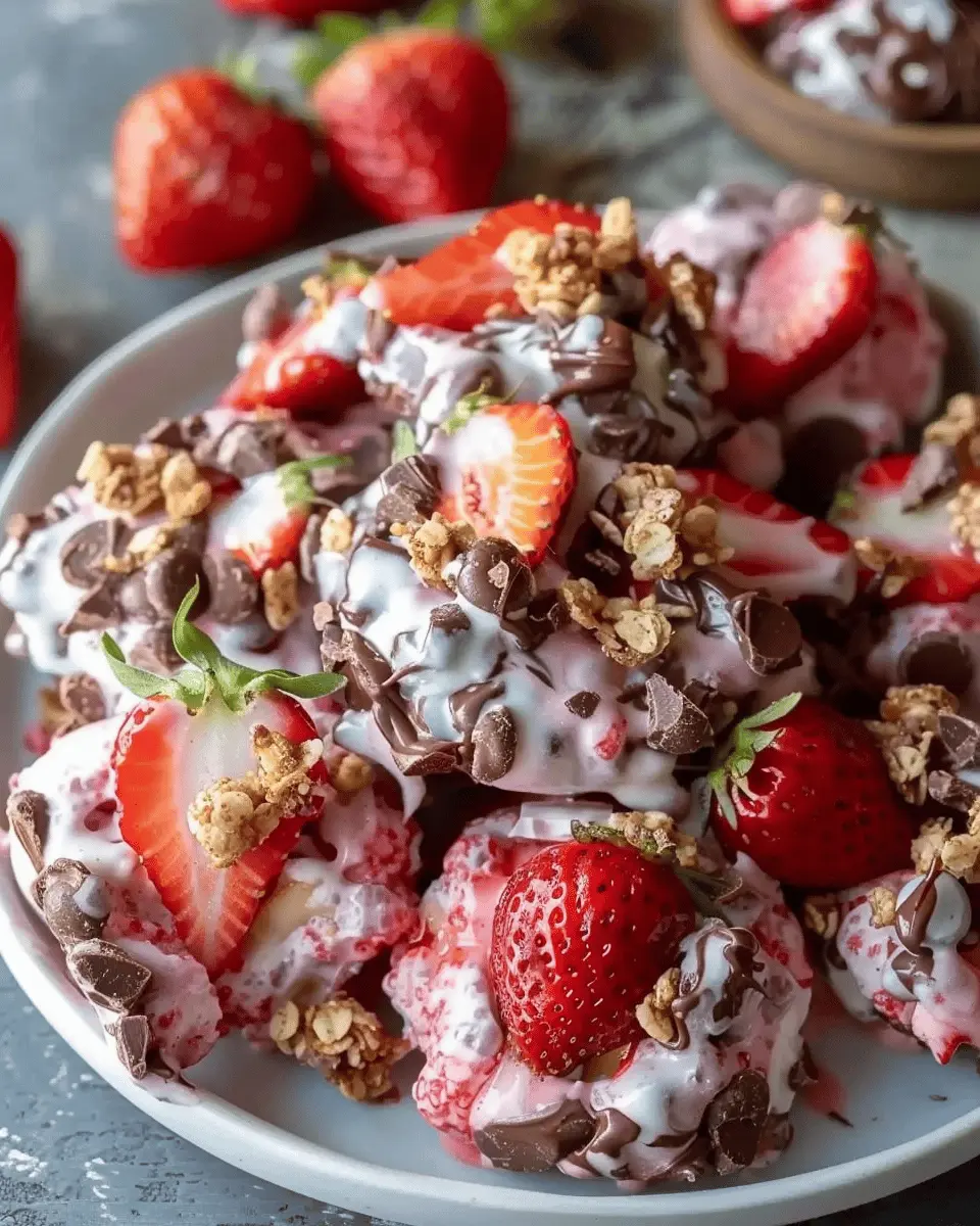 Chocolate Strawberry Yogurt Clusters: Indulgent Homemade Treats