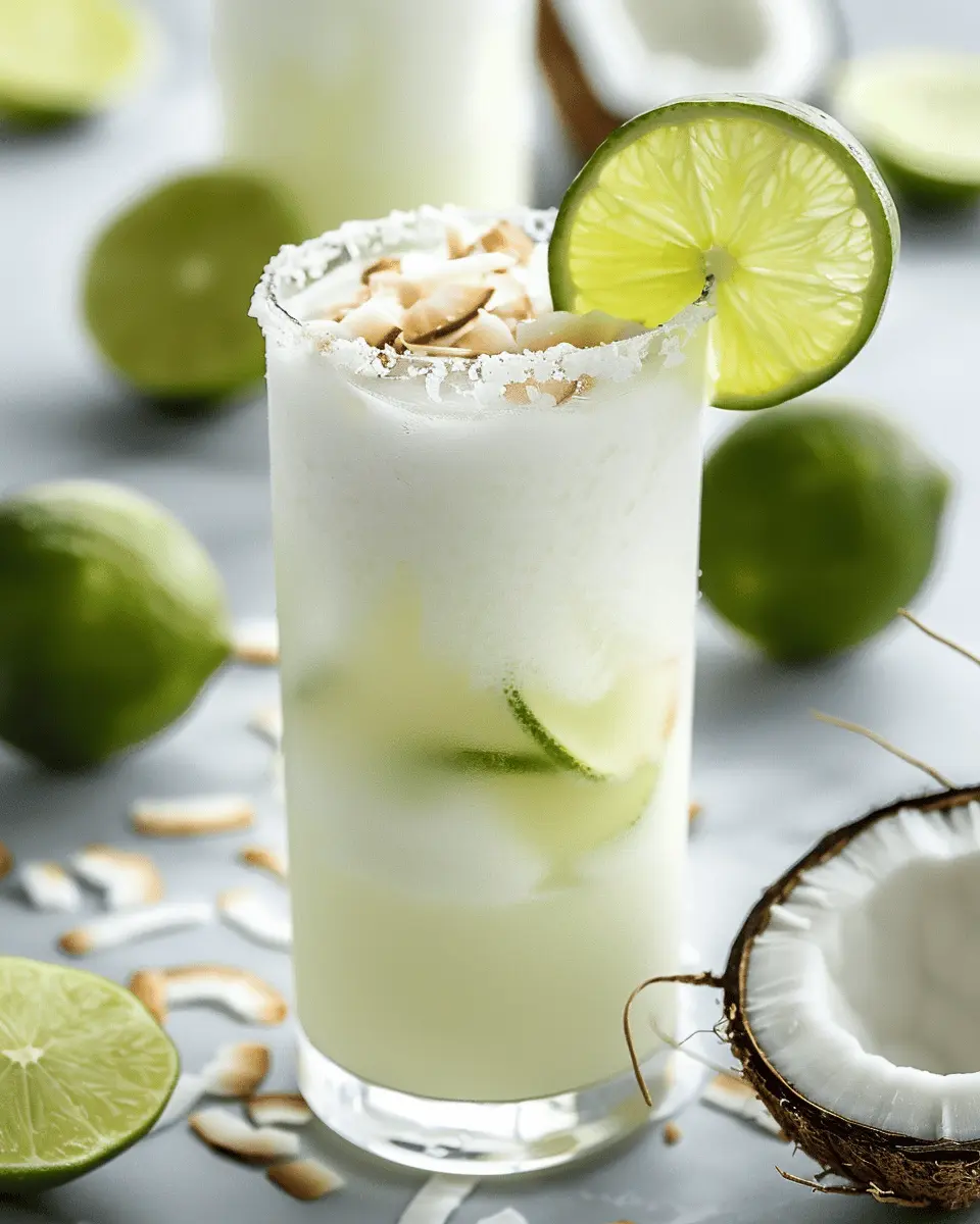 Coconut Lime Refresher: Easy, Tropical Delight for Homemade Bliss