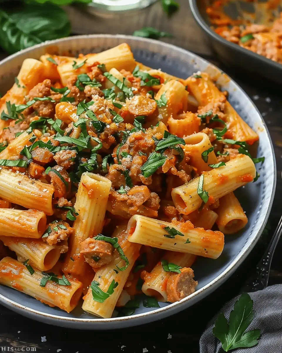 Creamy Italian Sausage Rigatoni: An Indulgent Comfort Dish
