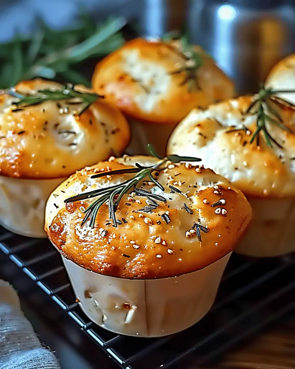 Easy Garlic Rosemary Focaccia Muffins: Delightful Homemade Perfection