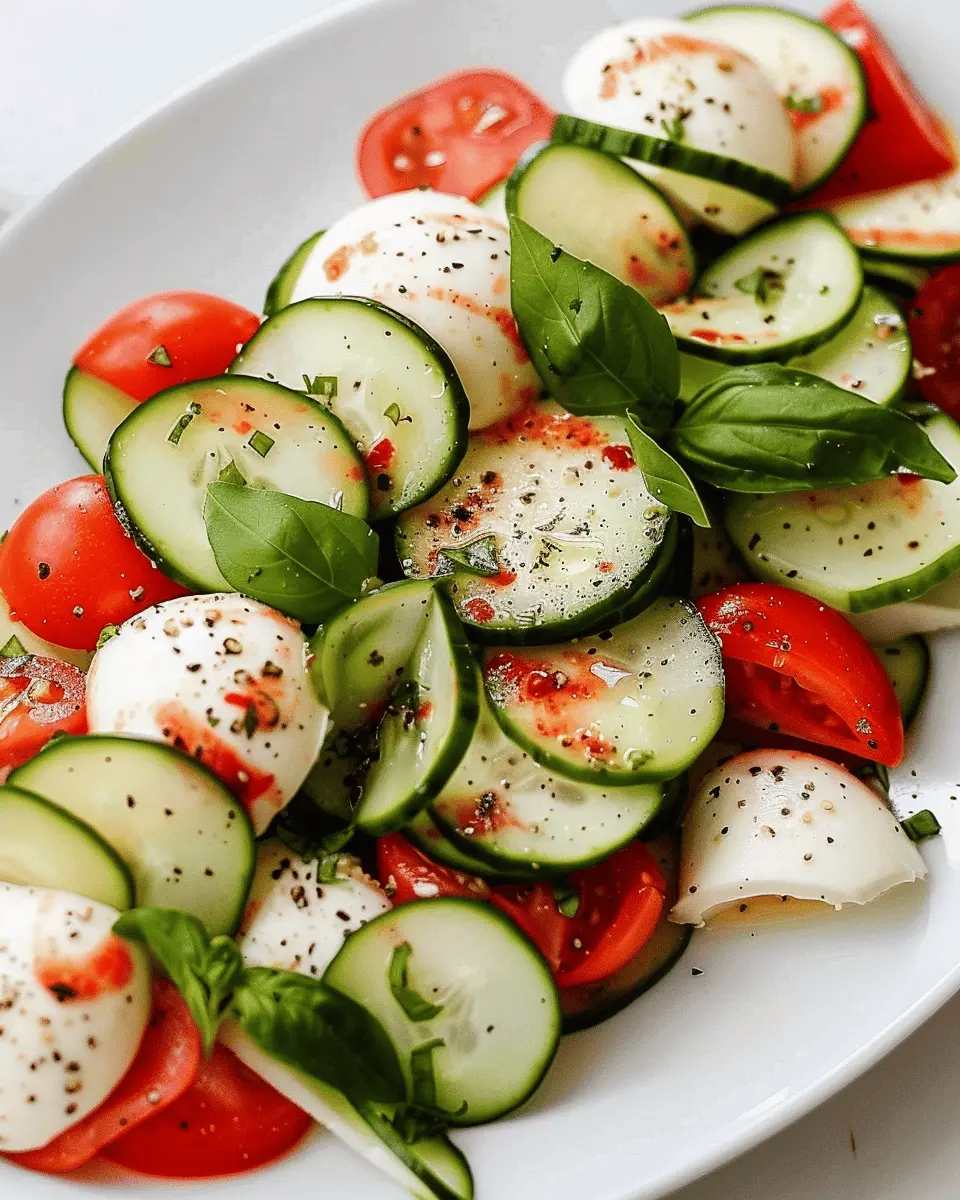 Fresh Cucumber Caprese Salad: A Refreshing Twist for Summer