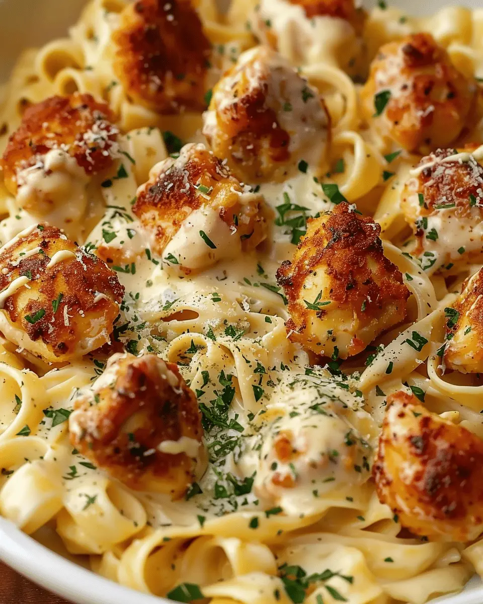 Garlic Butter Chicken Bites: Indulgent Creamy Pasta Delight