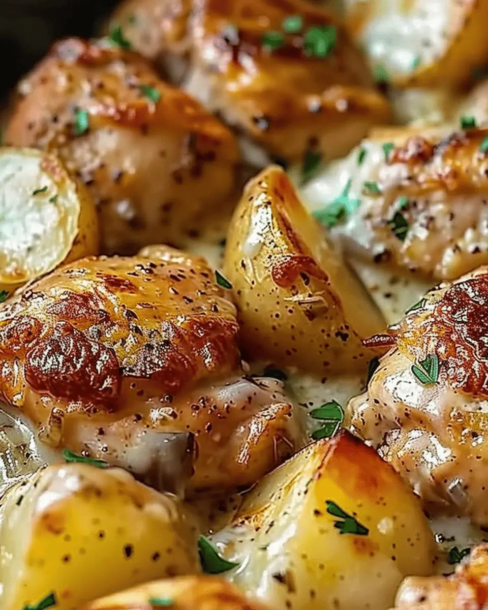 Garlic Parmesan Crockpot Chicken and Potatoes: Easy Family Meal