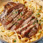 Indulge in Creamy Steak Pasta