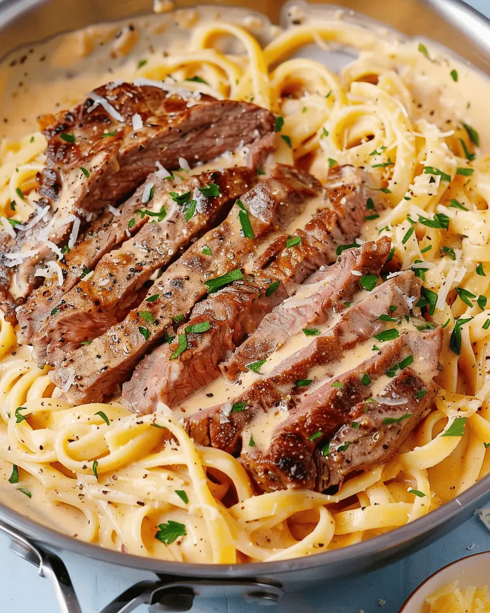 Indulge in Creamy Steak Pasta: A Delightfully Easy Recipe