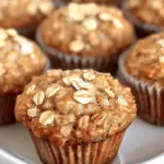 Moist Applesauce Oatmeal Muffins