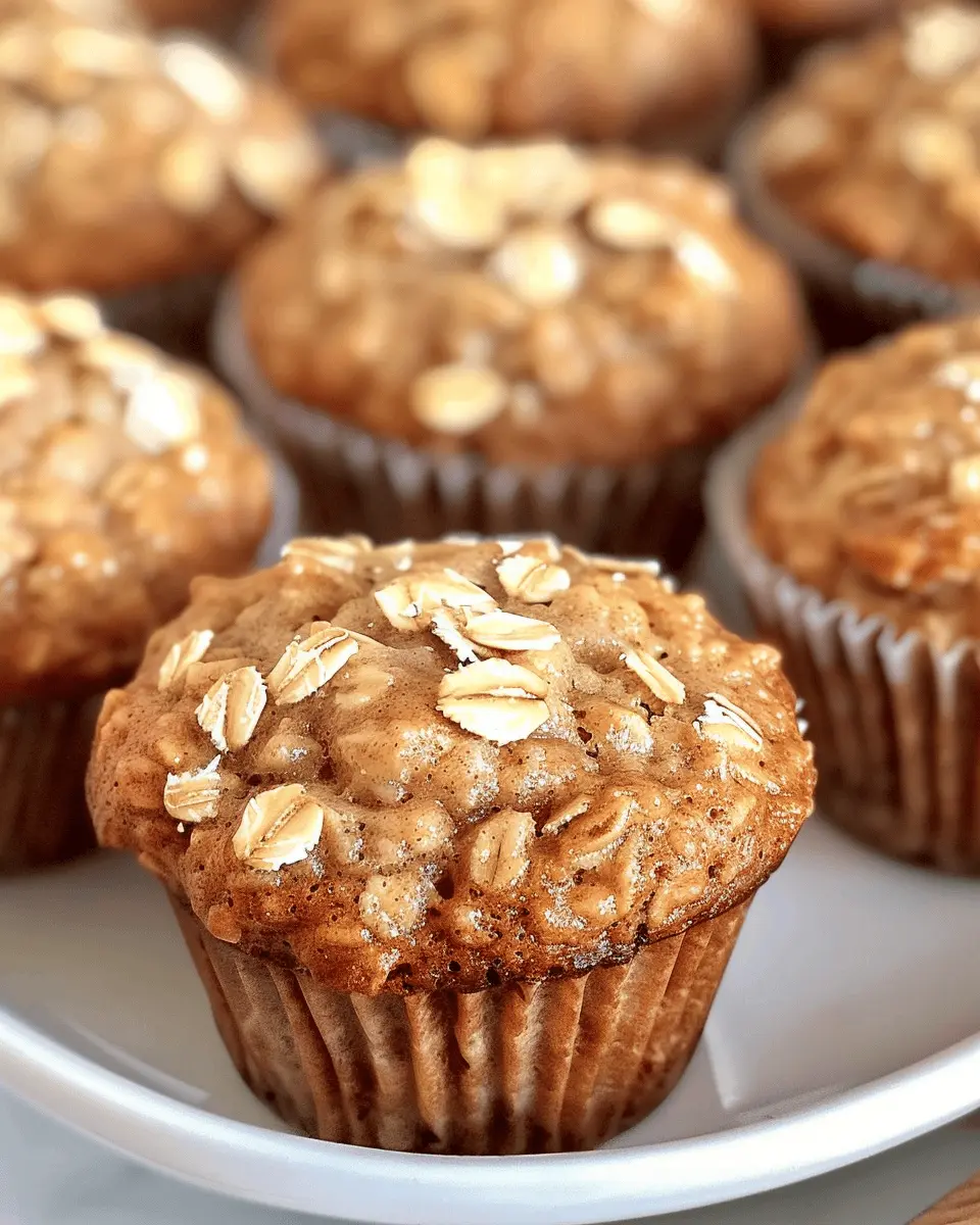 Moist Applesauce Oatmeal Muffins for Cozy Mornings at Home