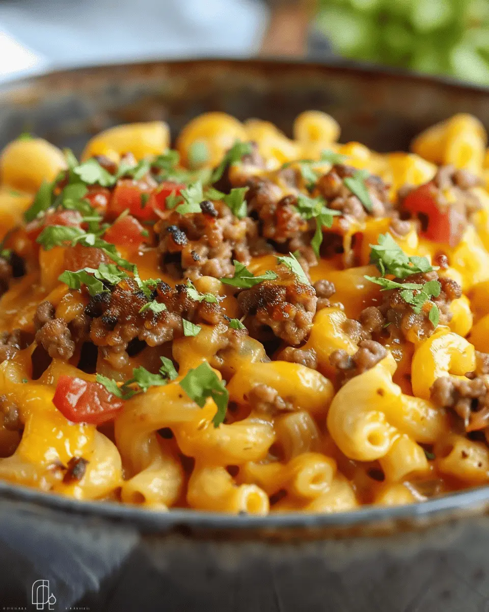 One-Pot Cheeseburger Macaroni: Easy Meal for Busy Nights