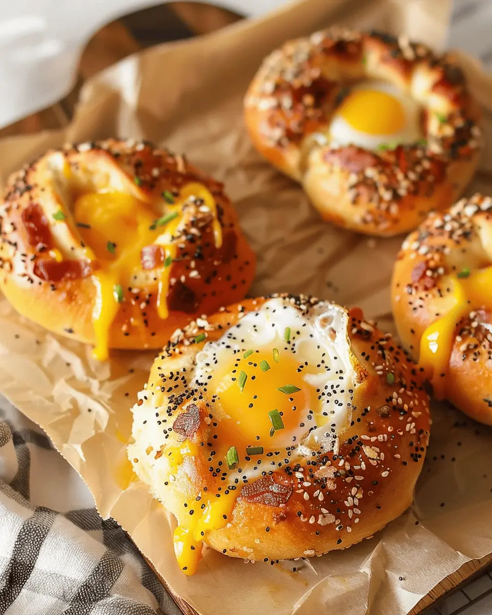 Oven-Baked Bagels with Egg and Turkey Bacon for Easy Mornings