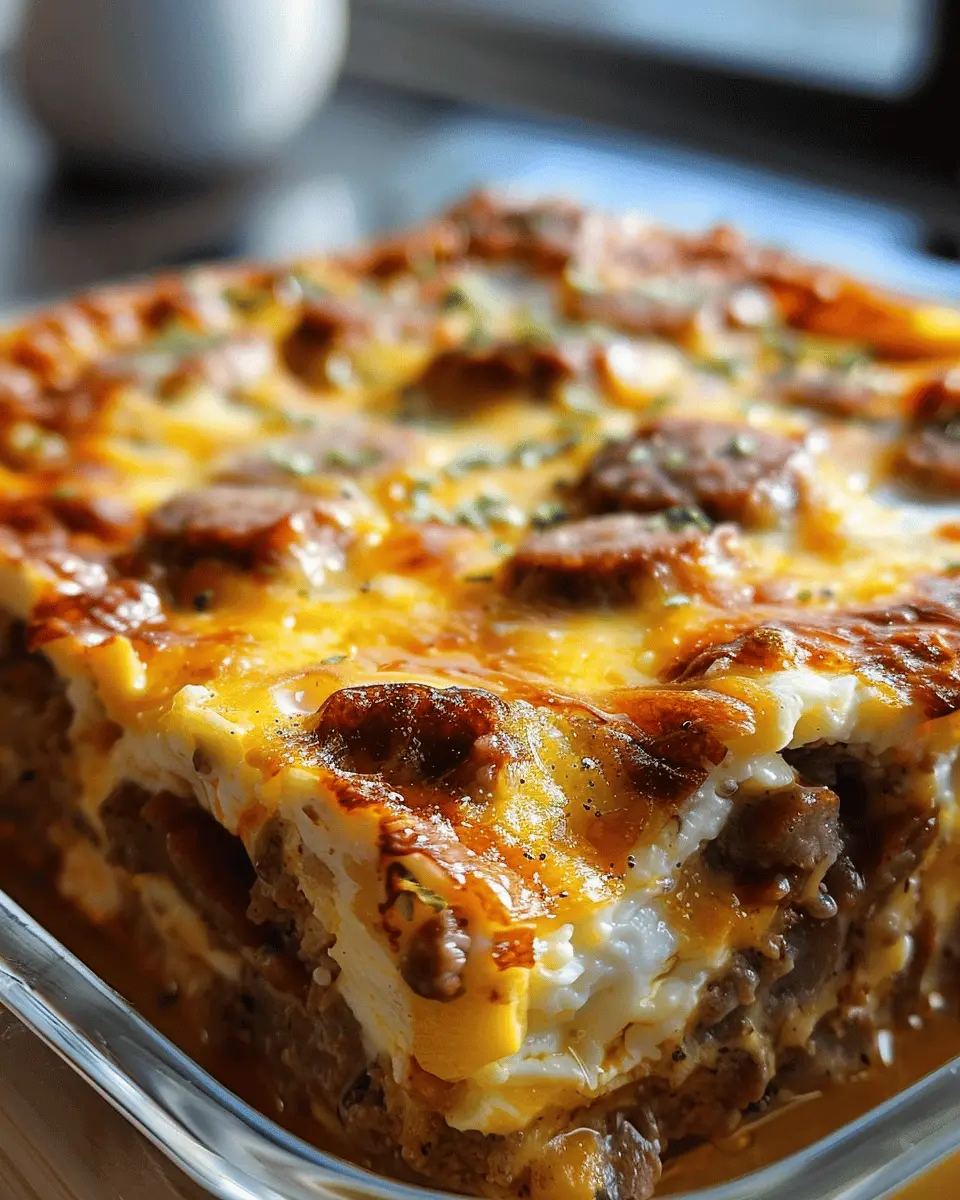 Sensational Sausage, Egg, Cheese Casserole: The Perfect Family Brunch