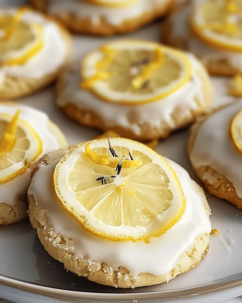 Soft Lemon Frosted Cookies with Zesty Glaze: A Bright, Easy Treat