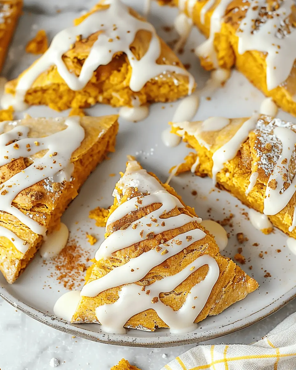 Spiced Pumpkin Scones: The Best Recipe with Sweet Vanilla Glaze