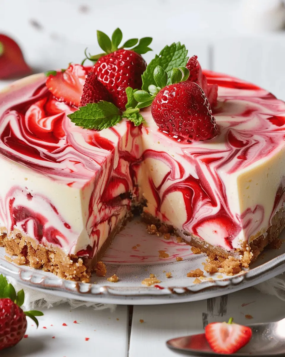 Strawberry Swirl Cheesecake: The Best Homemade Indulgence