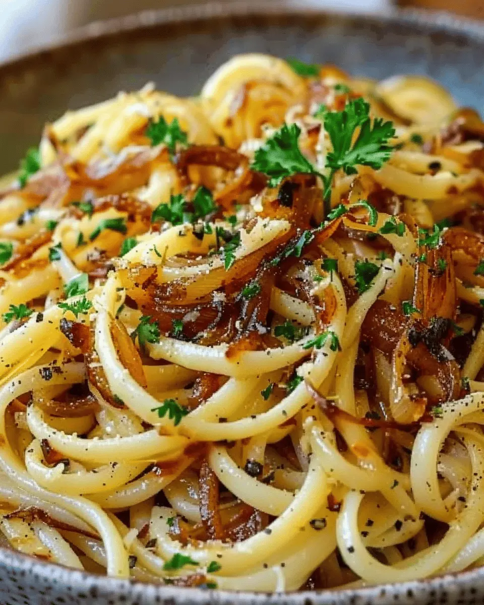 Vegan Caramelized Onion Pasta: Easy, Delicious, and Wholesome