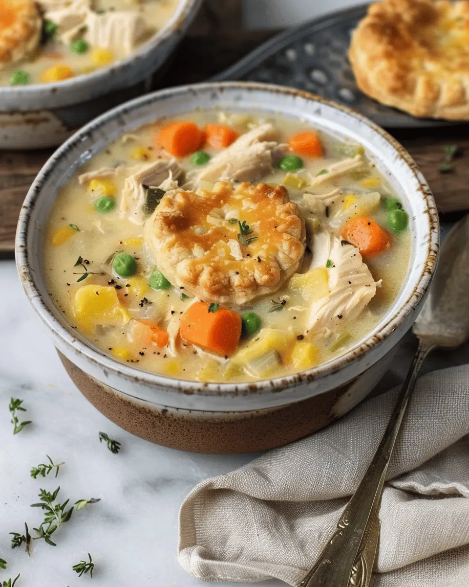 Chicken Pot Pie Soup Recipe: Easy Comfort with Turkey Bacon Delight