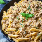 High Protein Creamy Beef Pasta Recipe for Quick Weeknight Dinners