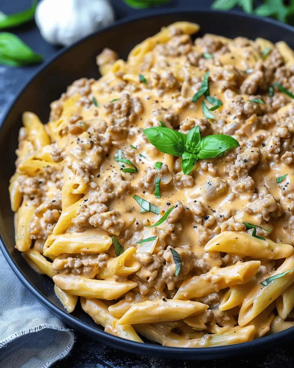 High Protein Creamy Beef Pasta Recipe for Easy Weeknight Dinners