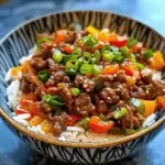 Beef Pepper Rice Bowl is a delicious meal option