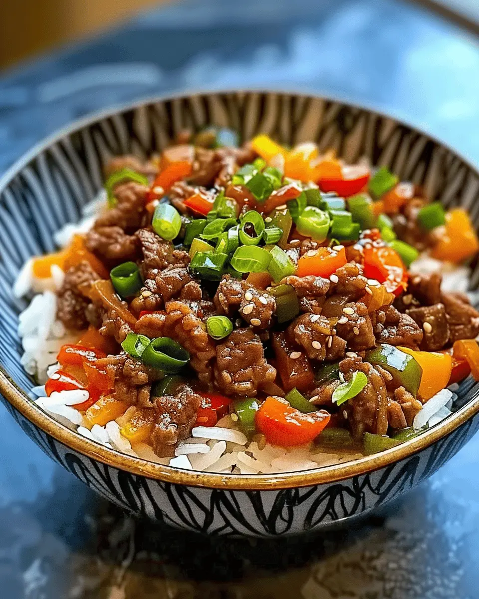 Beef Pepper Rice Bowl: A Delicious and Easy Meal to Enjoy at Home