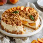 Peach Crumble Cheesecake