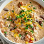 Crockpot Cream Cheese Chicken Chili