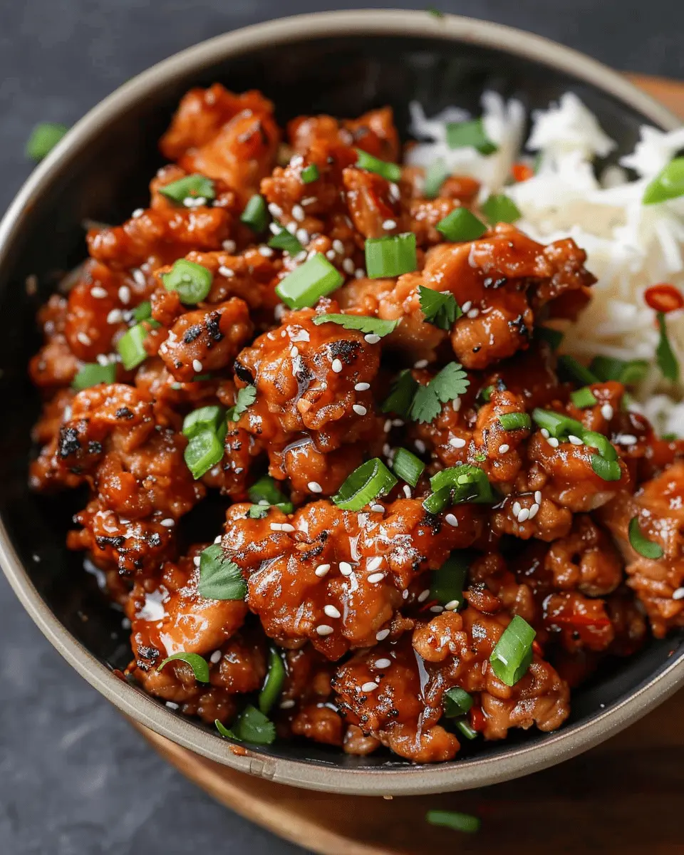 Firecracker Ground Chicken: Easy and Zesty Weeknight Delight