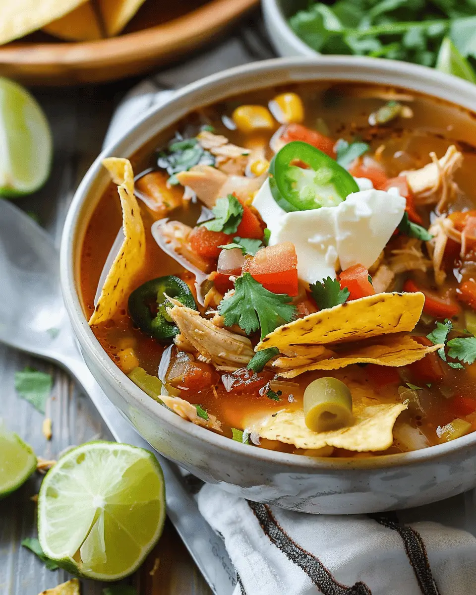 Chicken Tortilla Soup Recipe: Easy Comfort with Turkey Bacon Twist