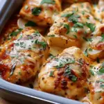 High-Protein Creamy Garlic Cheesy Chicken and Potatoes