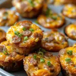 High-Protein Pancake Sausage Mini Muffins