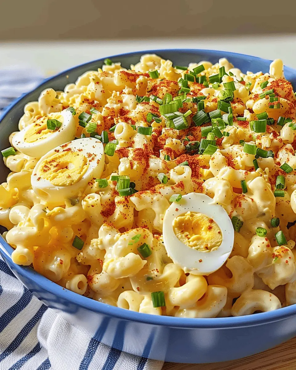 Deviled Egg Macaroni Salad: The Best Twist with Turkey Bacon
