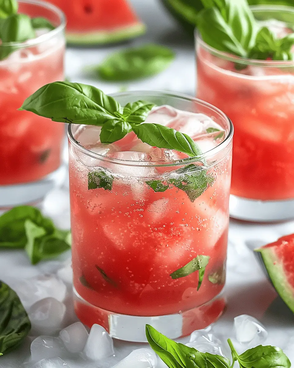 Watermelon Basil Cooler: Refreshingly Easy Summer Sip Recipe