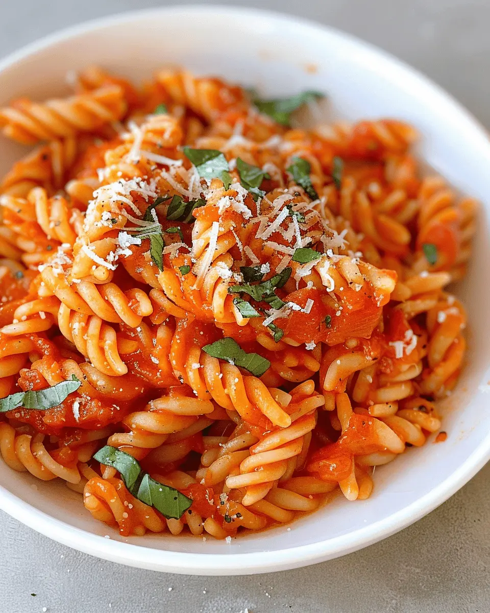 Spicy Tomato Pasta: Easy Weeknight Delight with Turkey Bacon