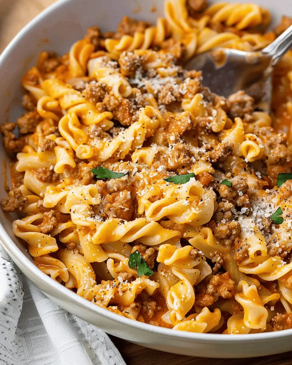 One-Pot Creamy Ground Beef Pasta: Easy Comfort Food Delight