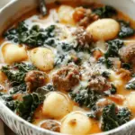 Italian Sausage and Kale Gnocchi Soup