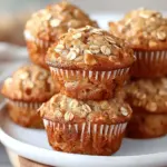 Moist Applesauce Oatmeal Muffins