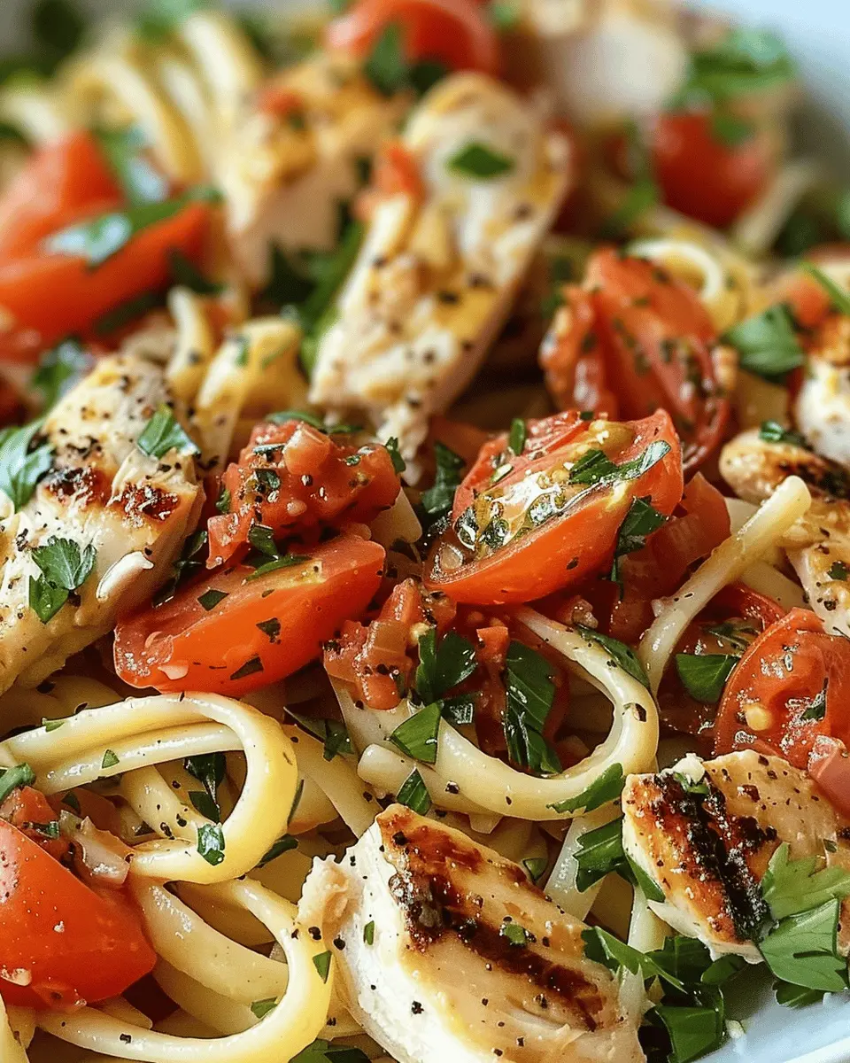 Perfect Bruschetta Chicken Pasta: A Juicy Homemade Delight