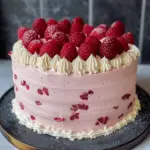 White Chocolate and Raspberry Cake