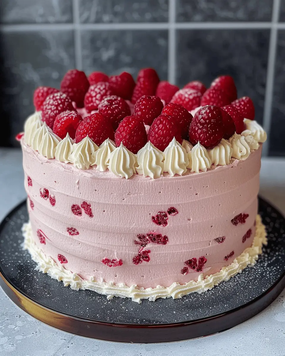 White Chocolate and Raspberry Cake: The Indulgent Homemade Delight