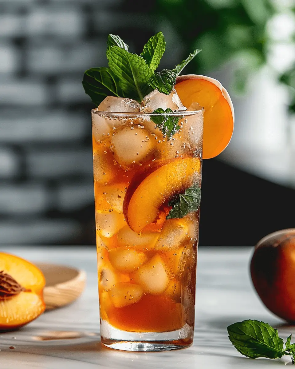 Peach Iced Tea Fizz: A Refreshing Twist for Your Summer Days