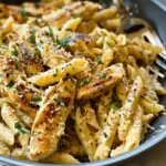 one Pan Garlic Parmesan Chicken Pasta