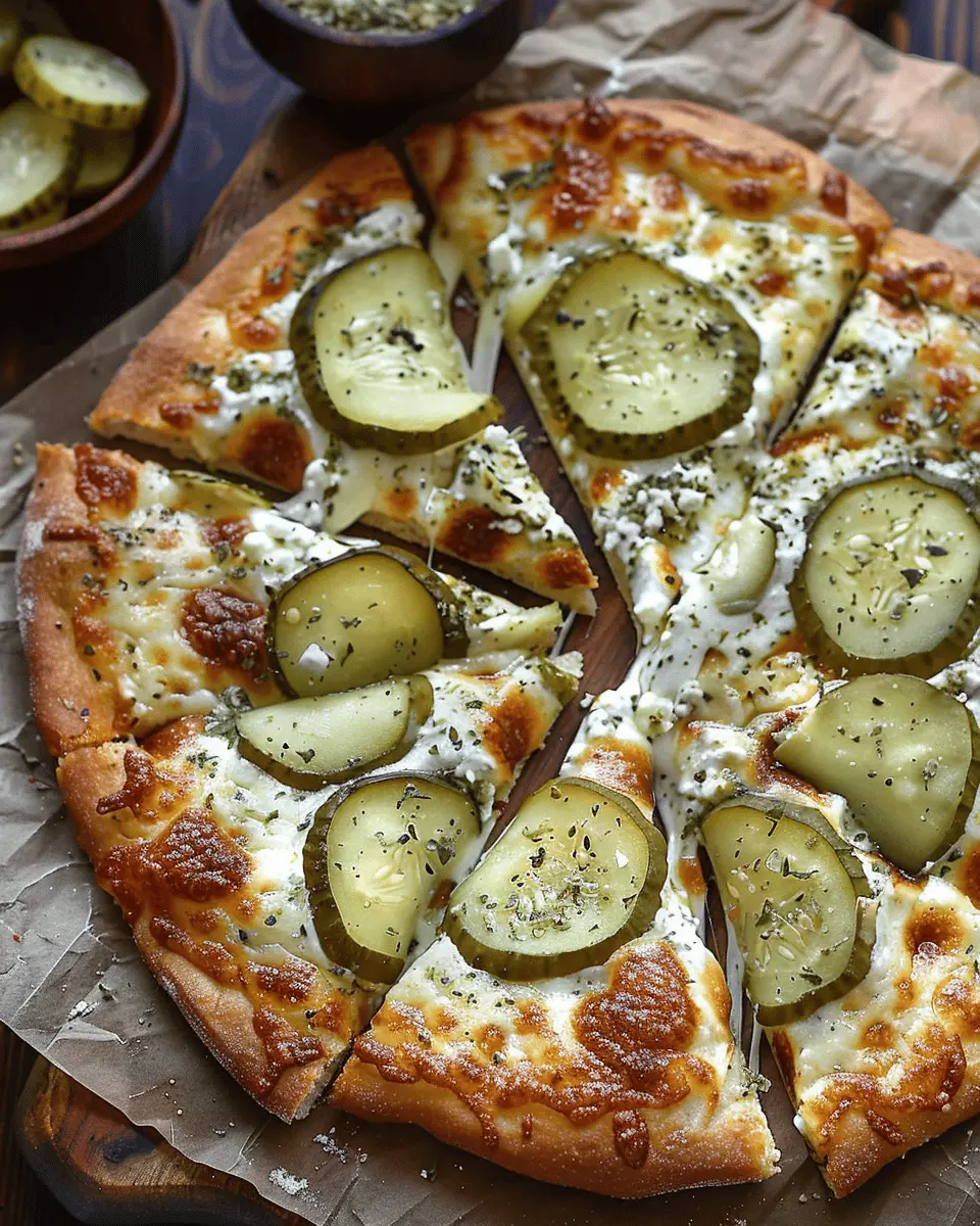 Pickle Pizza: Easy Recipe with Turkey Bacon and Chicken Ham