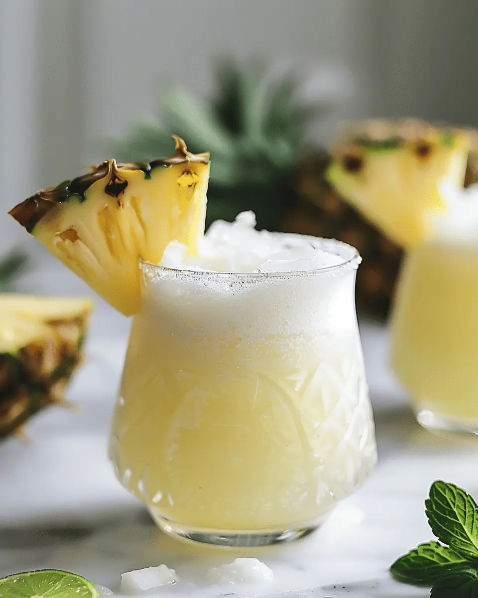 Pineapple Coconut Spritzer: A Refreshing Escape to Paradise