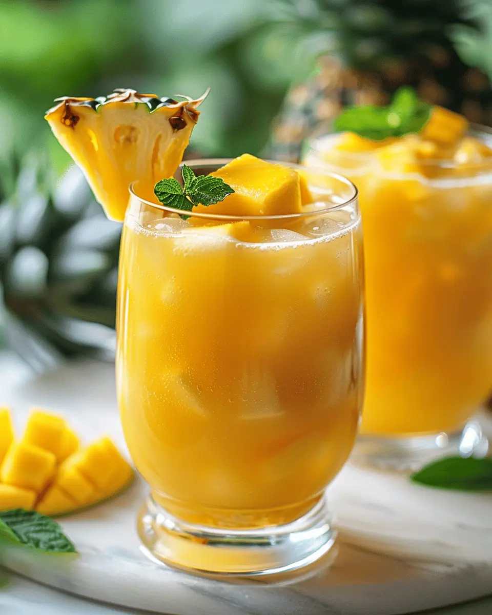 Tropical Mango Pineapple Punch: The Best Refreshing Treat