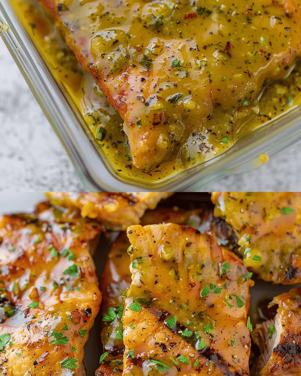 Honey Mustard Marinade for Juicy Turkey Bacon and Chicken Ham