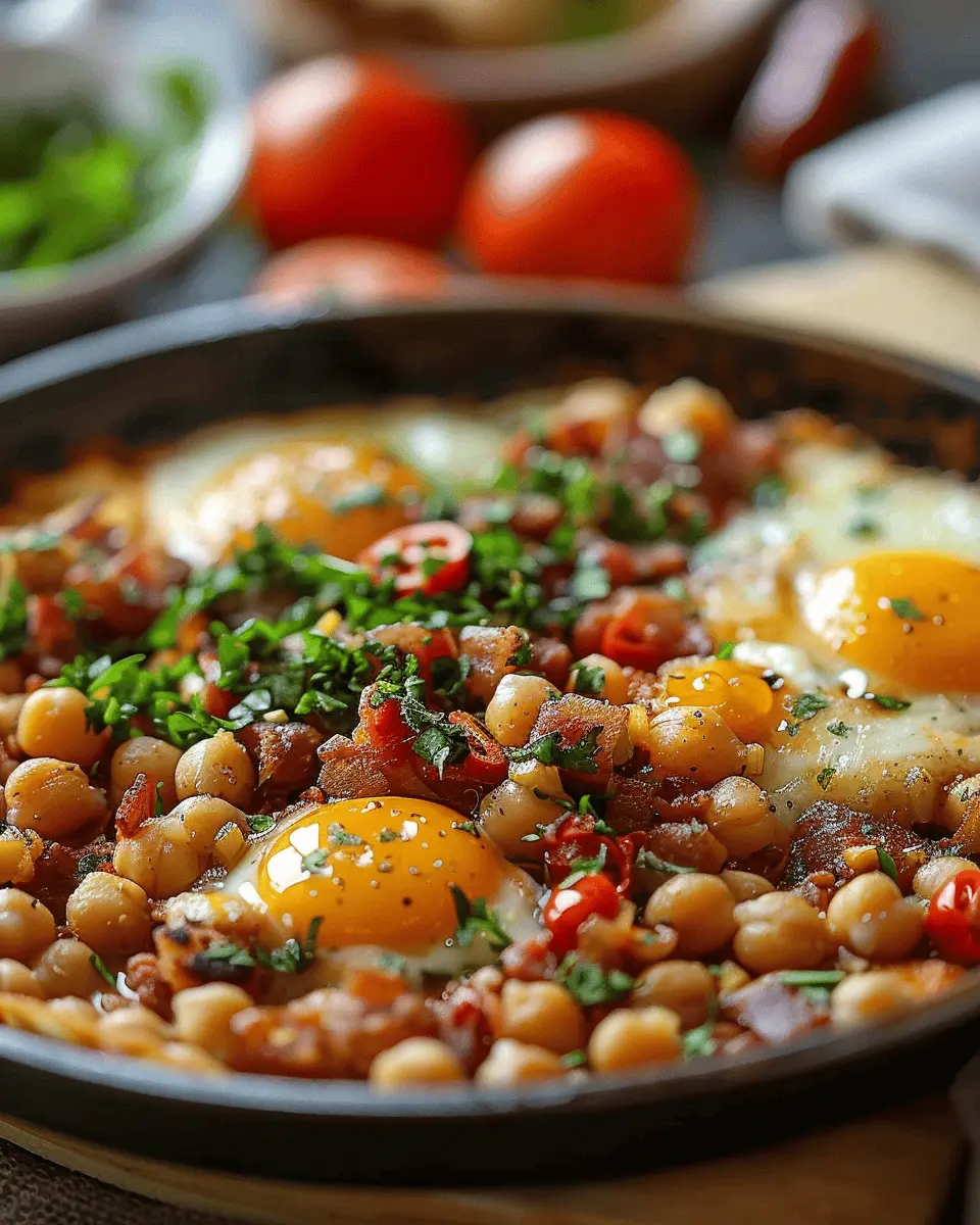 Chickpea Hash: Easy and Flavorful Turkey Bacon Breakfast Delight