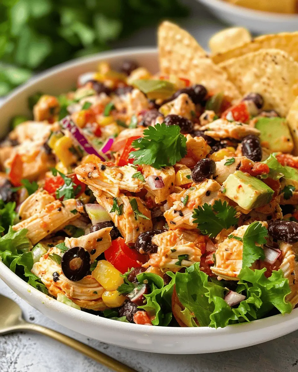 Southwestern Chicken Salad: A Juicy Twist with Turkey Bacon
