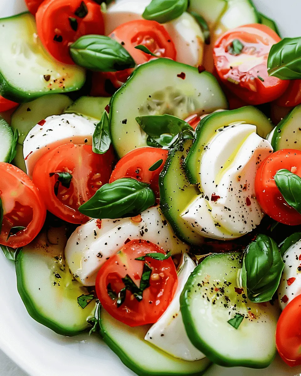 Fresh Cucumber Caprese Salad: A Refreshing Twist for Summer