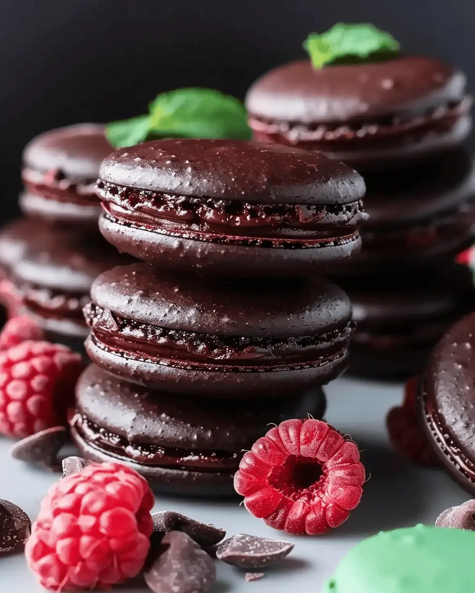 Dark Chocolate Raspberry Macarons: Easy Indulgence at Home
